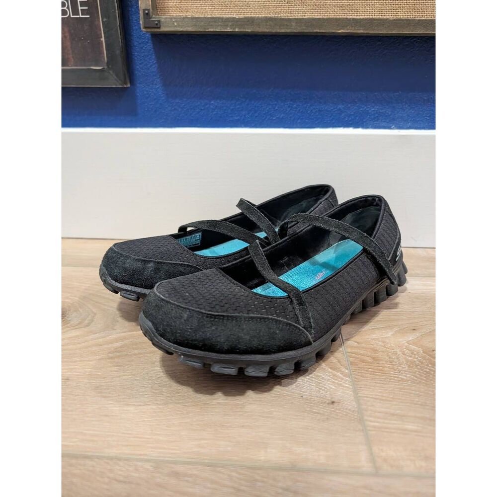 Skechers EZ Flex 2 Mary Jane Flats Black BBK Comfort Walking Shoes Women's 8.5 - Picture 5 of 12